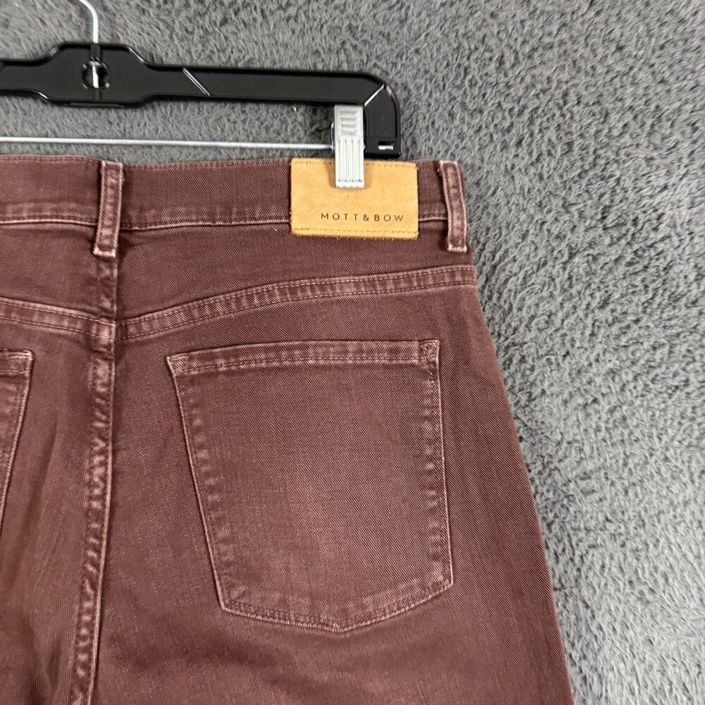 Mott & Bow Jeans Mens 33x32 Brown Slim Fit Stretch Denim Pants Casual - Picture 11 of 16